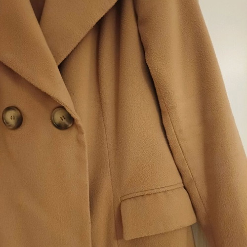Maxin beige warm maxi coat used, large size, double buttons
