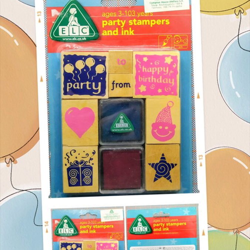 ELC Party Birthday Stampers and Ink set new