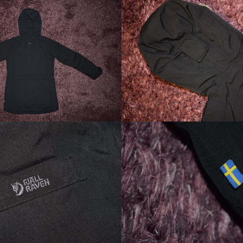 Fjallraven NUUK parka woman size S like new, black and blue
