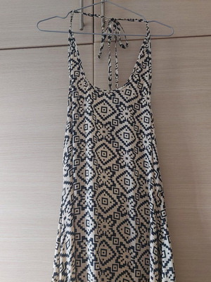 Platinum New Long Backless Dress Free Size XXL Black Beige