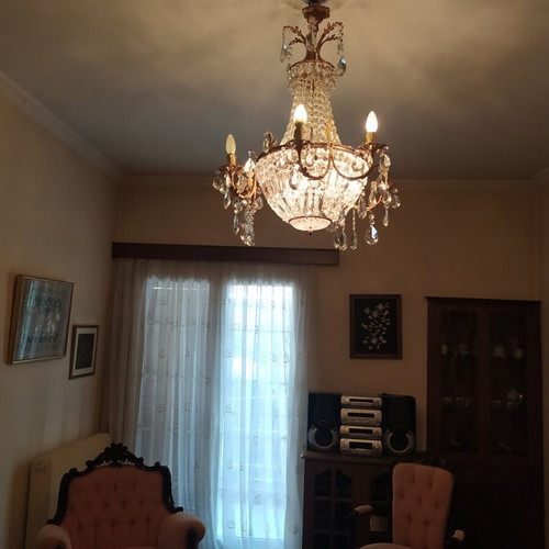 Chandelier with crystals like new