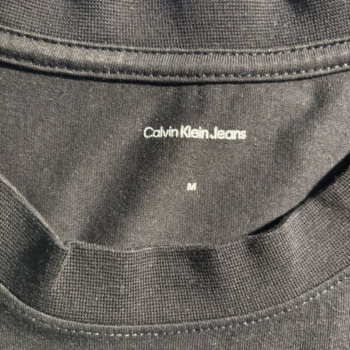 Calvin Klein T shirt short sleeve medium black with blue logo like new