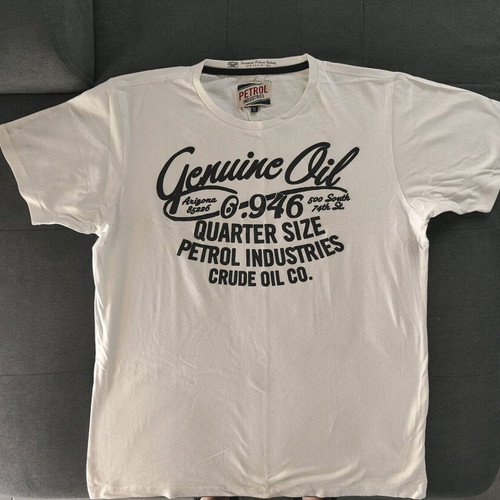 Petrol Industries short-sleeve T-shirt new, size XL, white