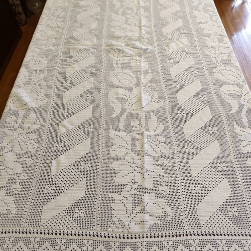 Handmade knitted blanket like new 180 by 200