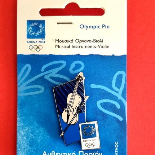 Athens 2004 collectible pins set of 6 musical instruments new
