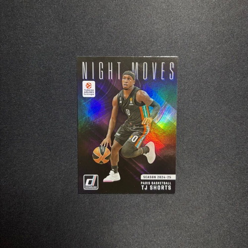 Panini Donruss EuroLeague 2024-25 Night Moves #11 TJ Shorts card like new SSP