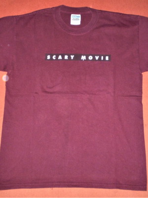 Scary Movie T-shirt used, burgundy, size Large