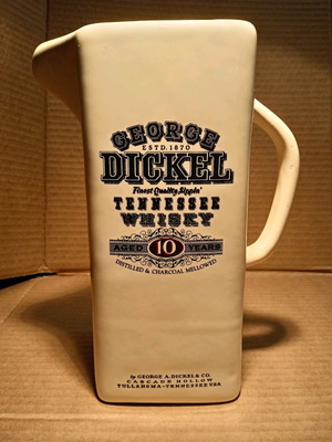 Clay pitcher George Dickel Tennessee Whisky used