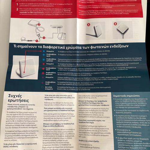 Vodafone signal booster device used