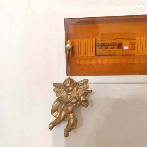Christmas ornament used, height 16cm, width 11.5cm