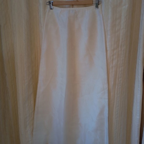 Corset and maxi skirt set like new, white and beige