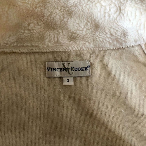 White Teddy Ski Vest Vincent Cooke like new, white, size M