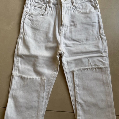 Zara White Jean Like New Size 38