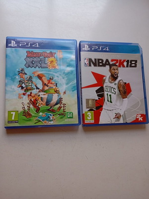 Asterix & Obelix XXL 2 and NBA 2K18 PS4 games used