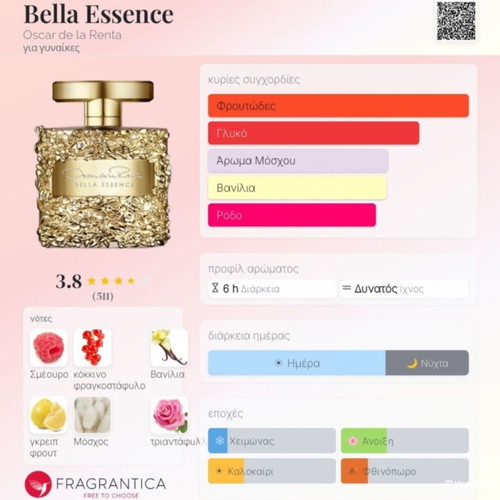 Oscar de la Renta Bella Essence Eau de Parfum 100ml