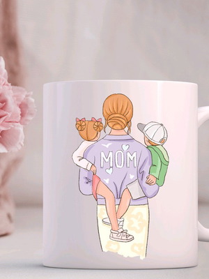 Mother's Day mug white ceramic 325ml new