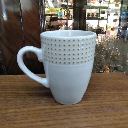 Ceramic mug with dots new 11x5x8