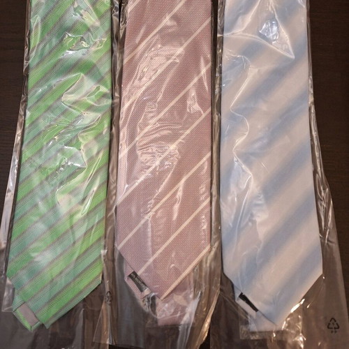 Romagnoli tie set of 3 new, 60% silk, spring colors