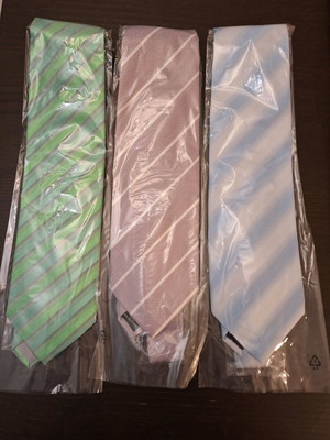 Romagnoli tie set of 3 new, 60% silk, spring colors