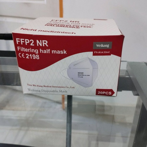 FFP2 NR high protection masks black, pack of 20, new