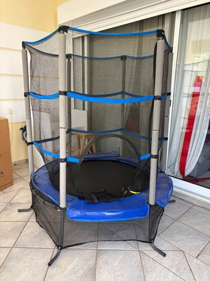 Παιδικό τραμπολίνο μεταχειρισμένο με προστατευτικό δίχτυ 135 εκ