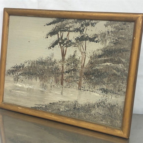 Landscape painting used, acrylic on canvas with frame