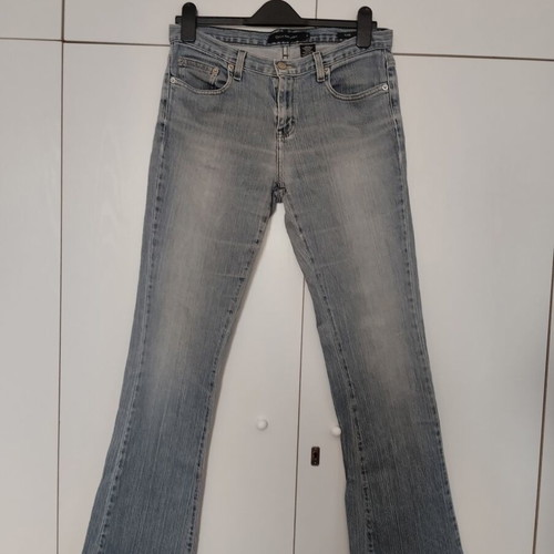 Calvin Klein flare jeans used, size 8, light blue gray