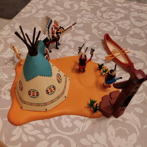 Playmobil Indians Western Set Code 4012 Like New