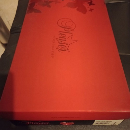 Pleaser Flamingo 3063 boots size 37 used red 17 cm heel