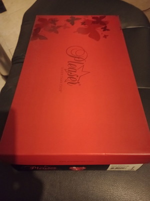 Pleaser Flamingo 3063 boots size 37 used red 17 cm heel