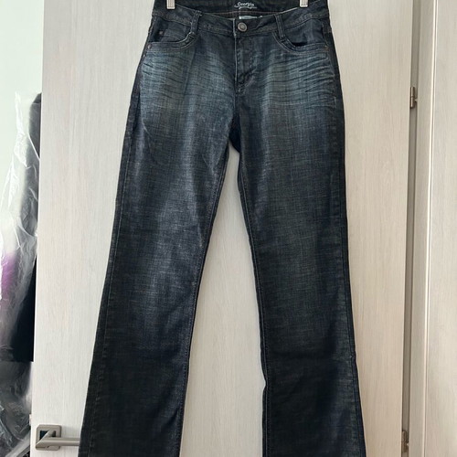 Street One denim bootcut pants like new, S-M, gray and blue