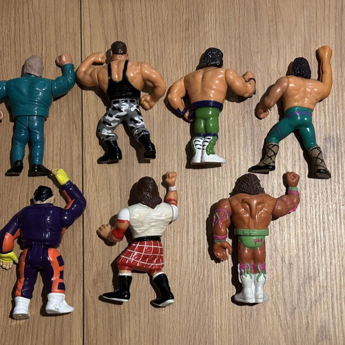 Giantes tou Katch 1990 wrestling figures used, set of 9