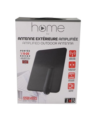 Outdoor TV antenna with amplifier and LTE/4G filter new
