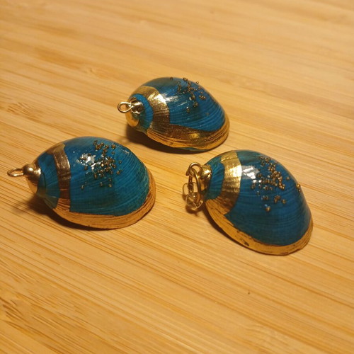 Handmade Shells for Jewelry Making, Pack of 3, New