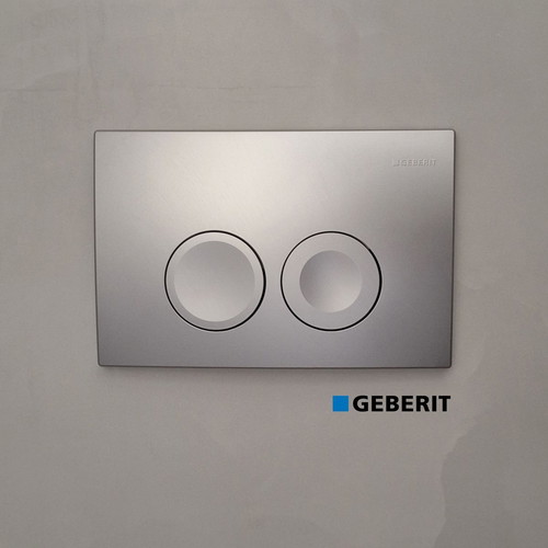 Geberit Chrome Matte Plate for Delta Cisterns like new
