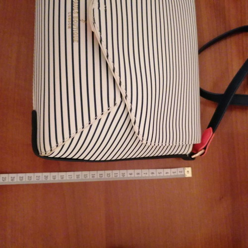Pauls Boutique striped white and blue crossbody bag like new