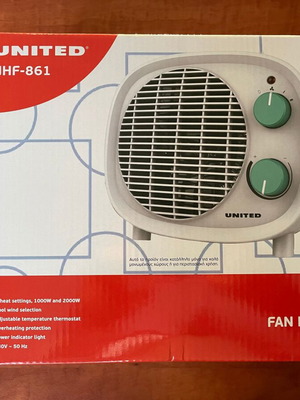 United UHF-861 Floor Fan Heater 2000W New