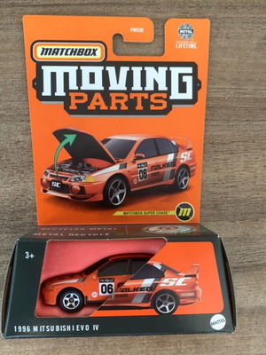 1996 Mitsubishi Lancer Evolution IV Matchbox Moving Parts Super Chase σφραγισμένο