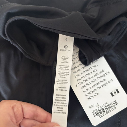 Lululemon Black Define Jacket New, Size XS