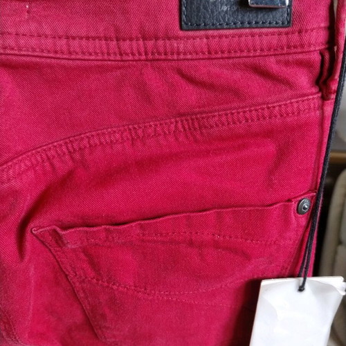 Omjeans women's red denim pants new