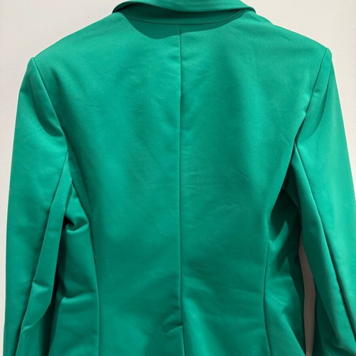 Short Mango blazer emerald color new size large