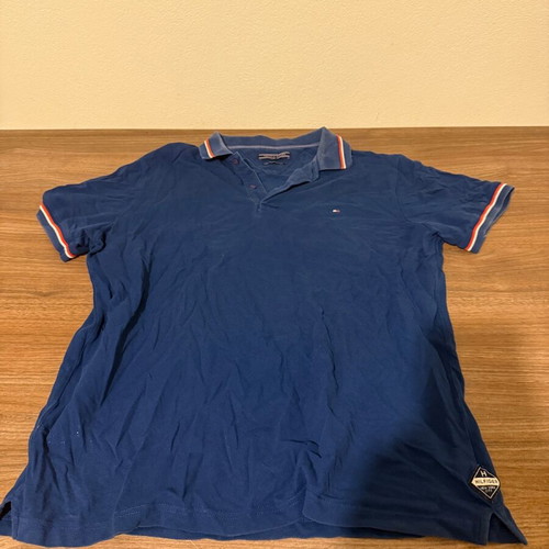 Tommy Hilfiger polo shirt used, blue, size XXL