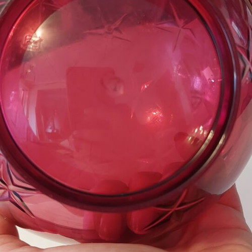 Tupperware Sphere Bowl purple with stars used