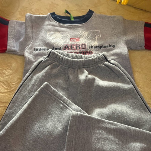 Boys' set used, grey and red