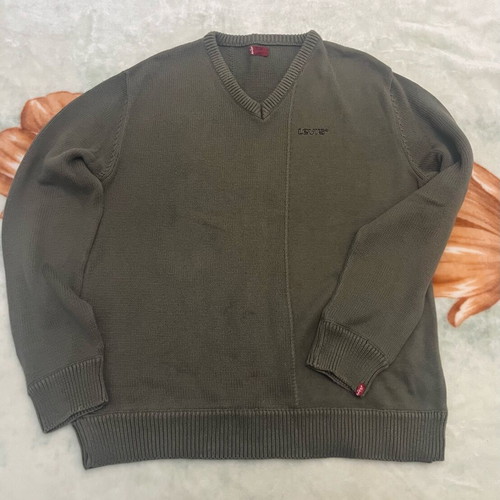 Levi’s cotton sweater XL used, olive green