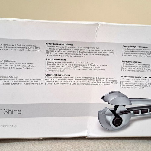 BaByliss Curl Secret Shine C1600E automatic curling iron like new