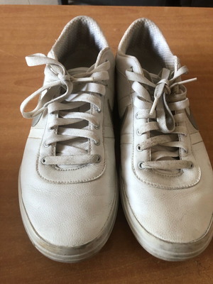 Branded men's athletic shoes used