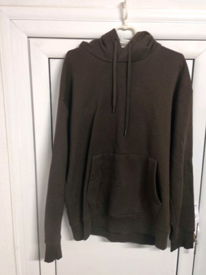 Zara men's hoodie XL like new, dark brown with hood