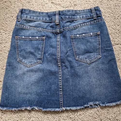 High-waist push up skirt blue new, size M