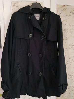 Καμπαρντίνα Bershka μαύρη S μεταχειρισμένη oversized